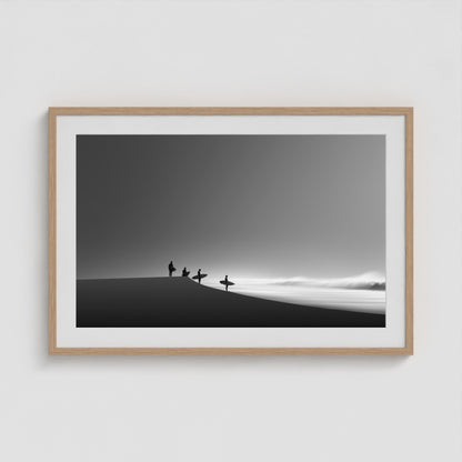Before the Break 36x24 Natural Landscape Box Frame
