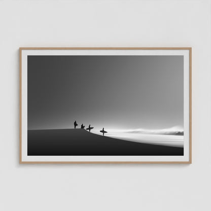 Before the Break 60x40 Natural Landscape Box Frame