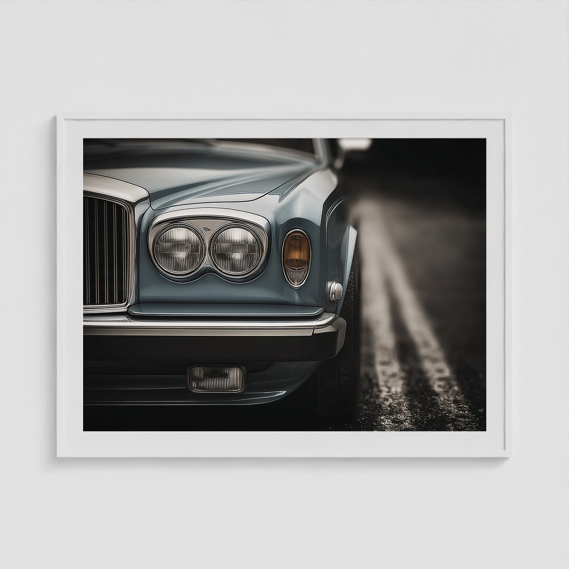 Bentley 48x36 White Landscape Box Frame