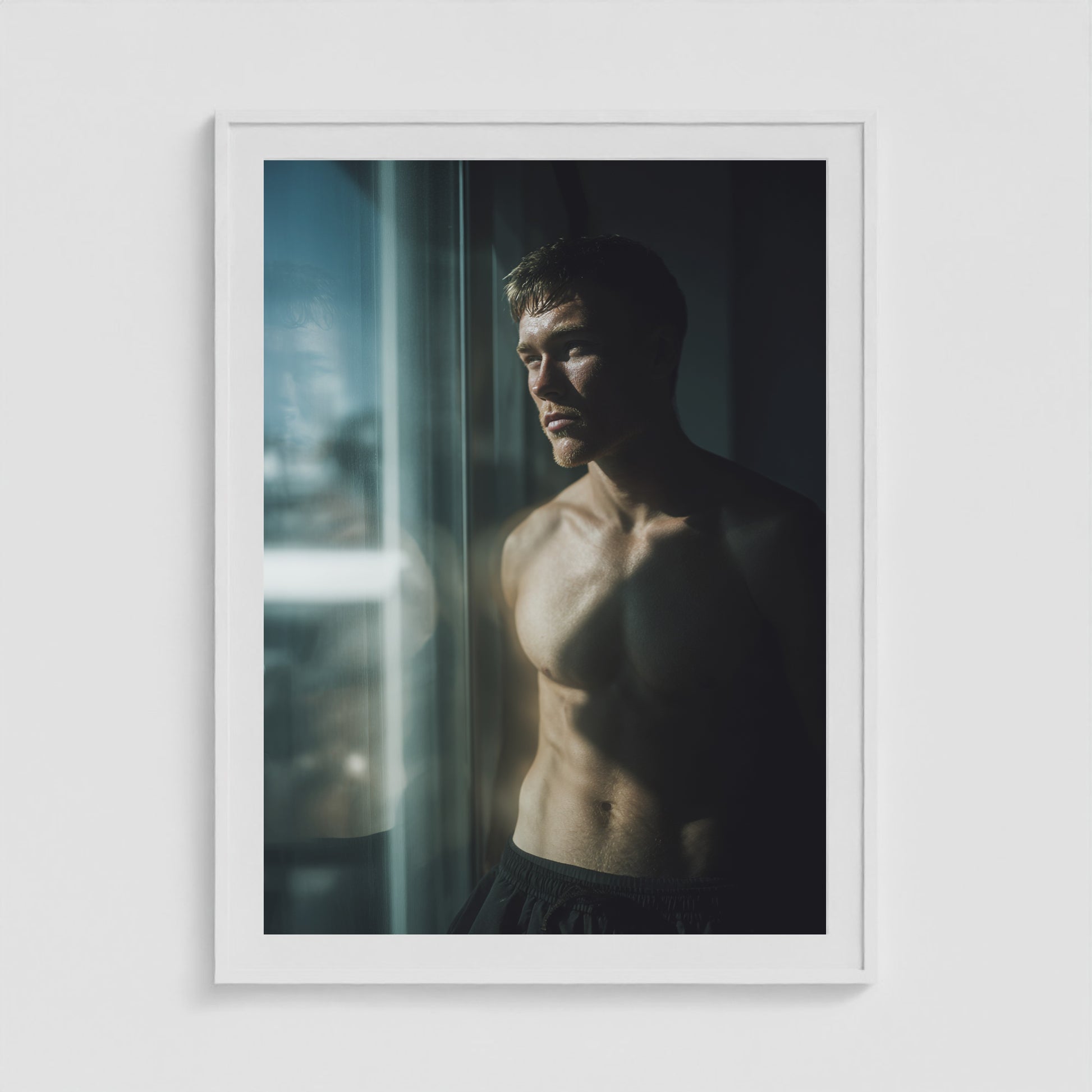 Between Light + Skin 36x48 White Portrait Box Frame