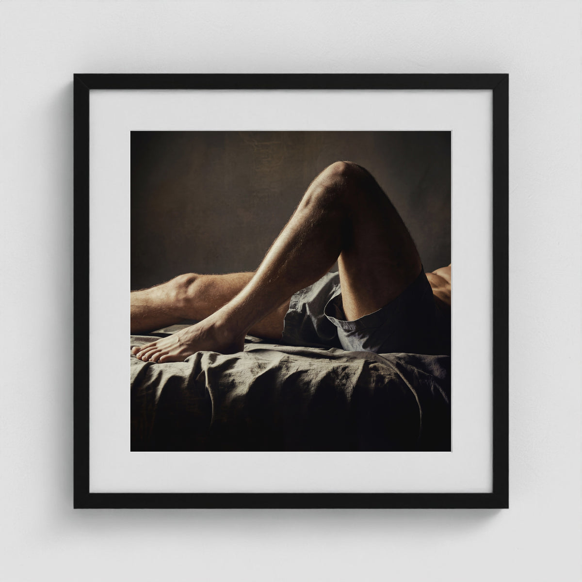 Between Moments - No. 1 20x20 Black Square Box Frame