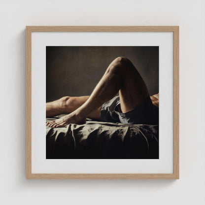 Between Moments - No. 1 20x20 Natural Square Box Frame