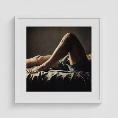 Between Moments - No. 1 20x20 White Square Box Frame