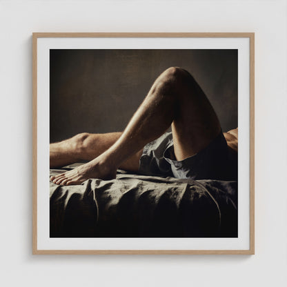 Between Moments - No. 1 36x36 Natural Square Box Frame