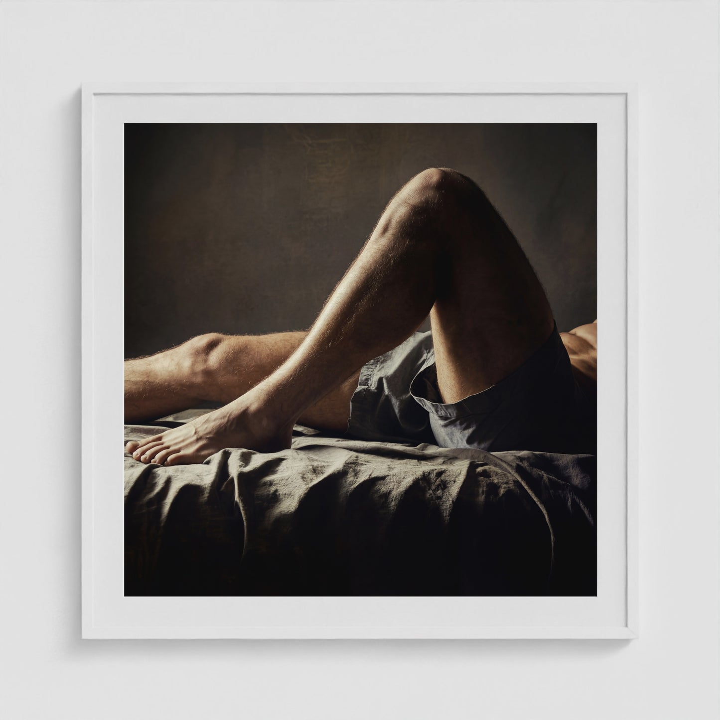 Between Moments - No. 1 36x36 White Square Box Frame