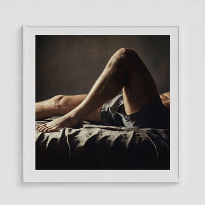 Between Moments - No. 1 36x36 White Square Box Frame