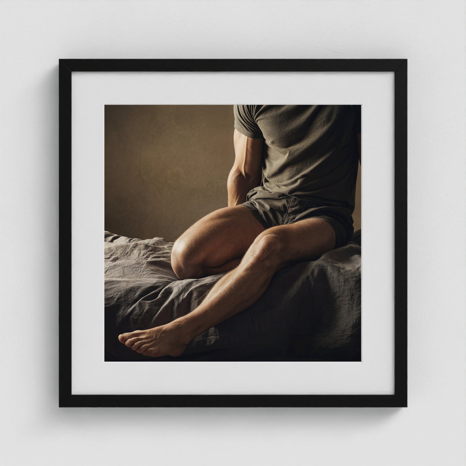 Between Moments - No. 2 20x20 Black Square Box Frame