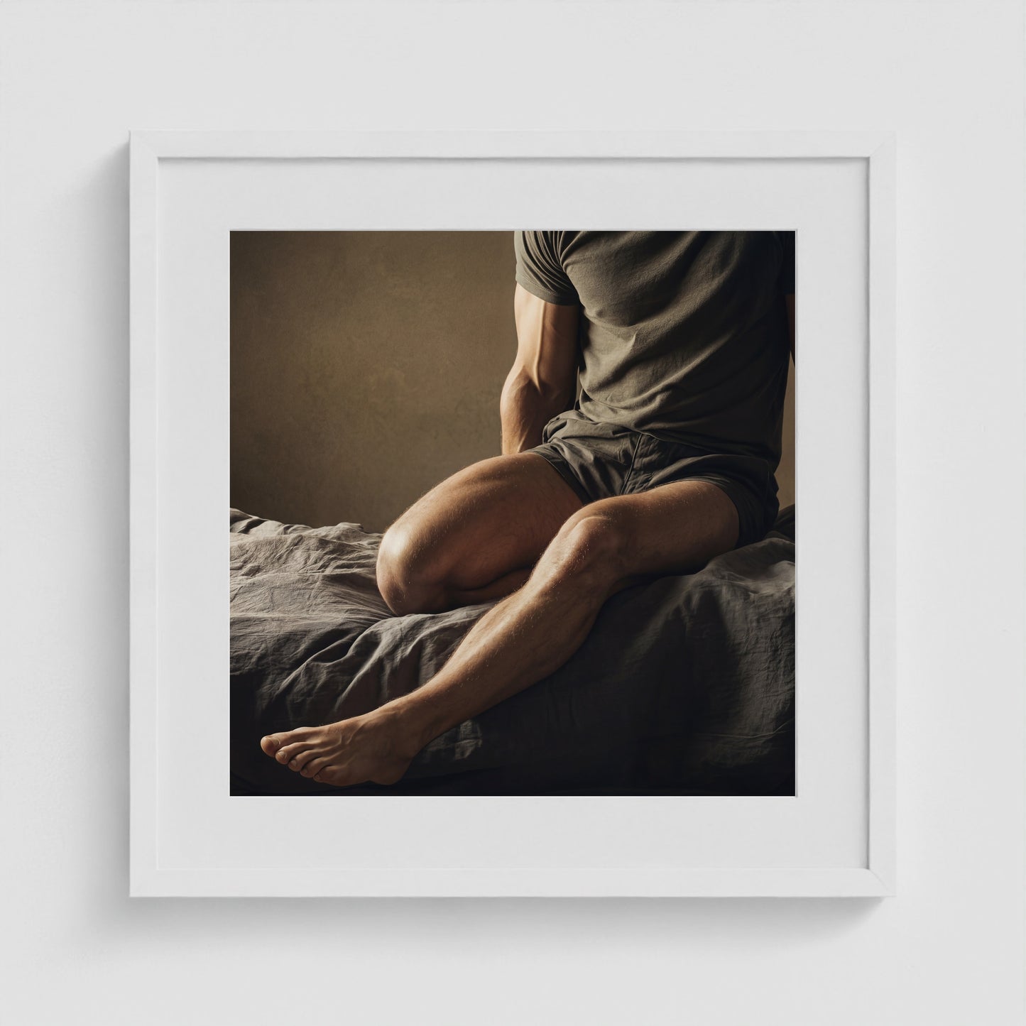 Between Moments - No. 2 20x20 White Square Box Frame