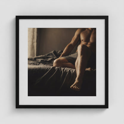 Between Moments - No. 3 20x20 Black Square Box Frame
