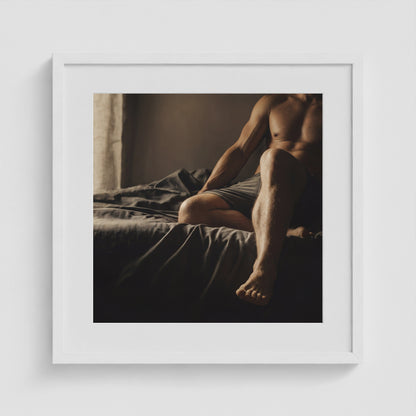 Between Moments - No. 3 20x20 White Square Box Frame