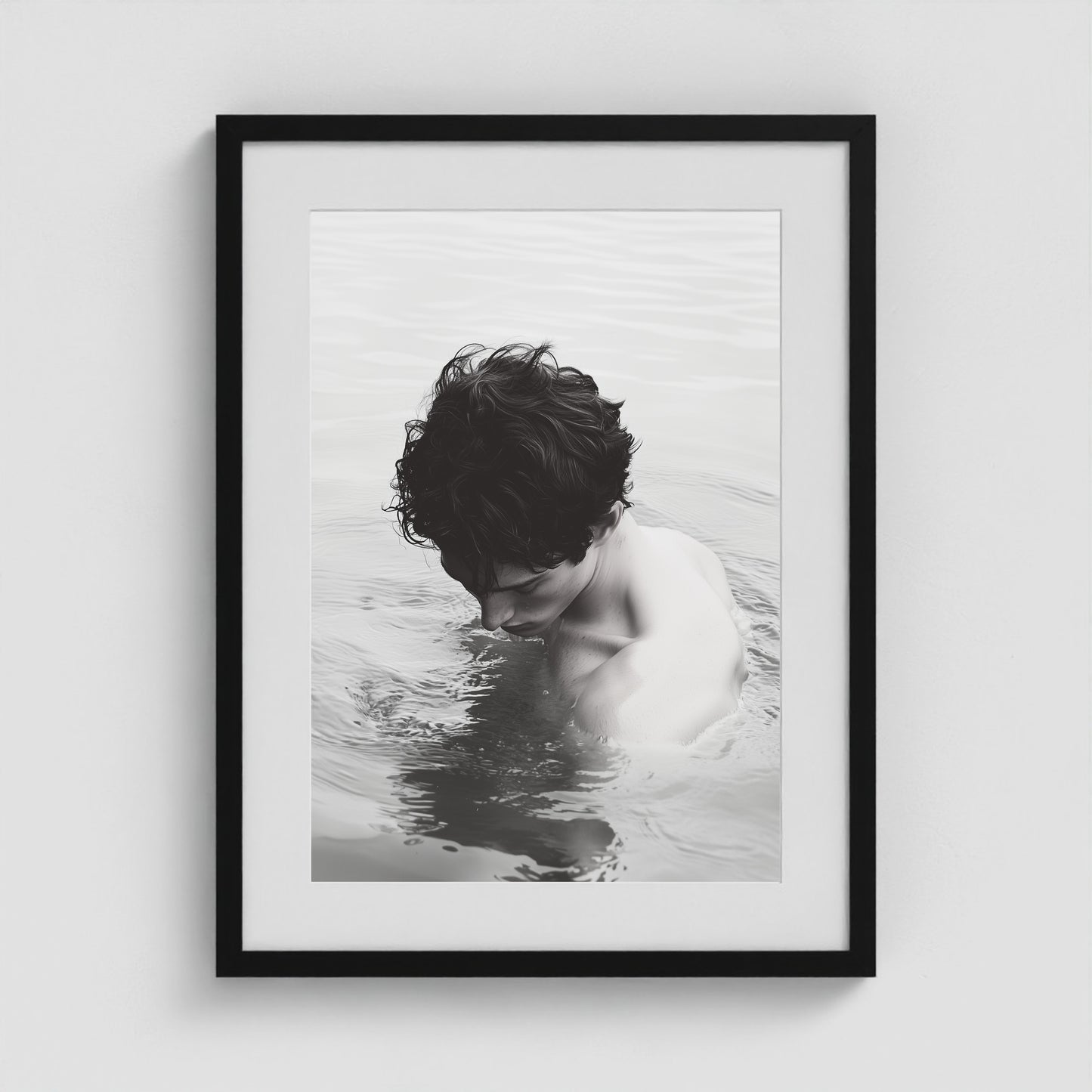 Body of Water - No. 2 18x24 Black Portrait Box Frame
