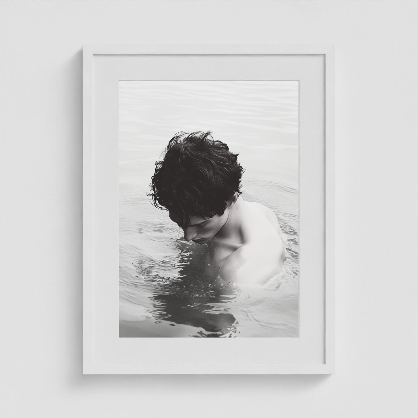 Body of Water - No. 2 18x24 White Portrait Box Frame