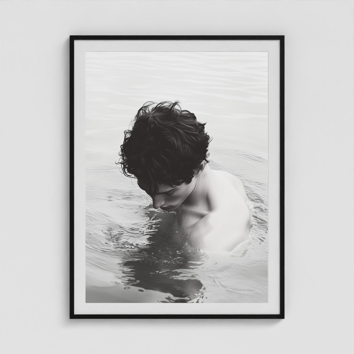 Body of Water - No. 2 36x48 Black Portrait Box Frame
