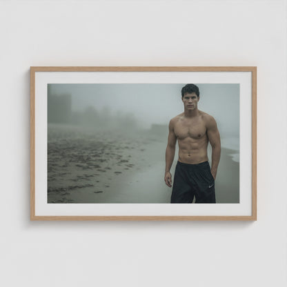 Body of Water - No. 3 36x24 Natural Landscape Box Frame