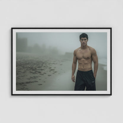 Body of Water - No. 3 60x40 Black Landscape Box Frame