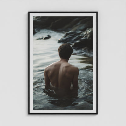 Body of Water - No. 4 40x60 Black Portrait Box Frame