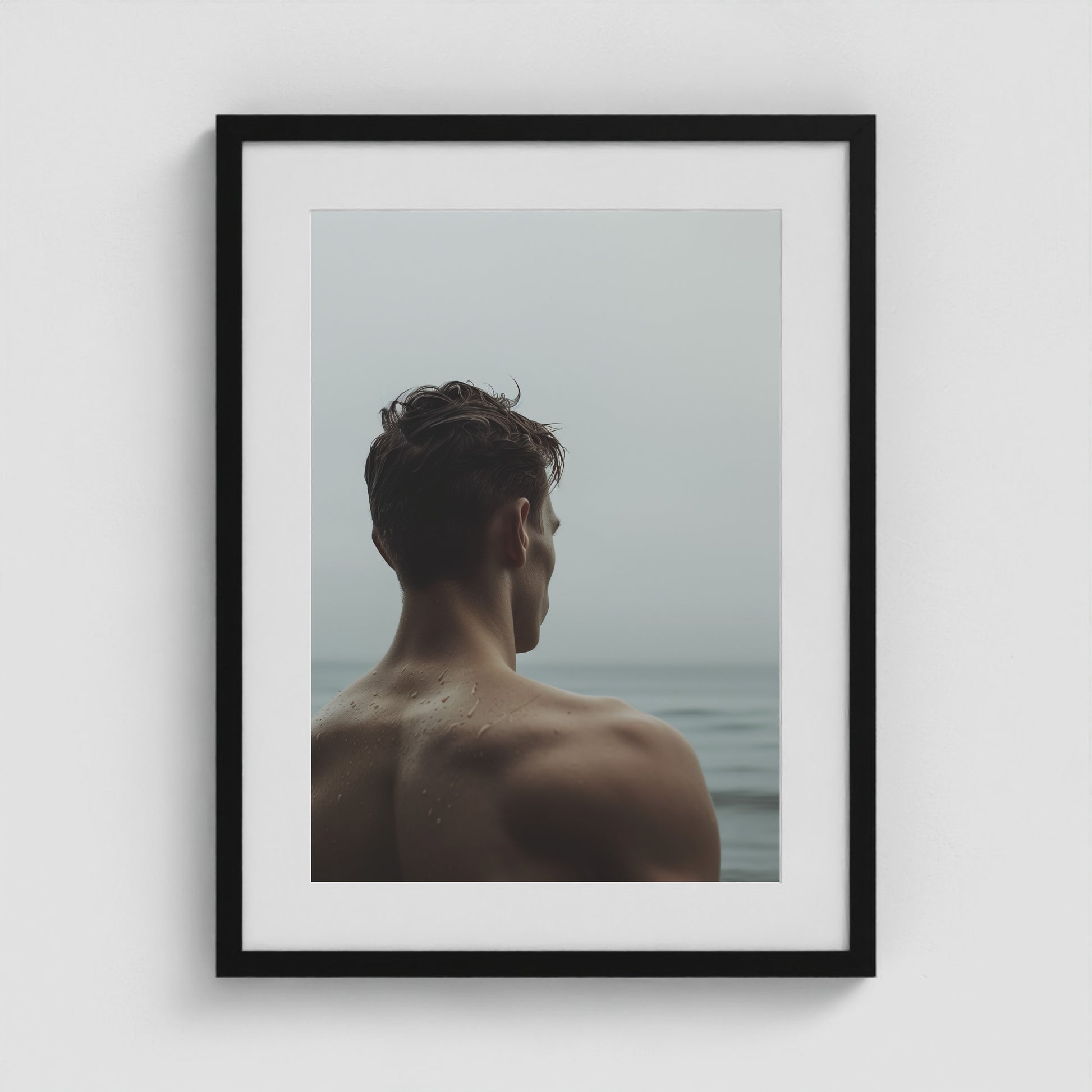 Body of Water - No 5 18x24 Black Portrait Box Frame