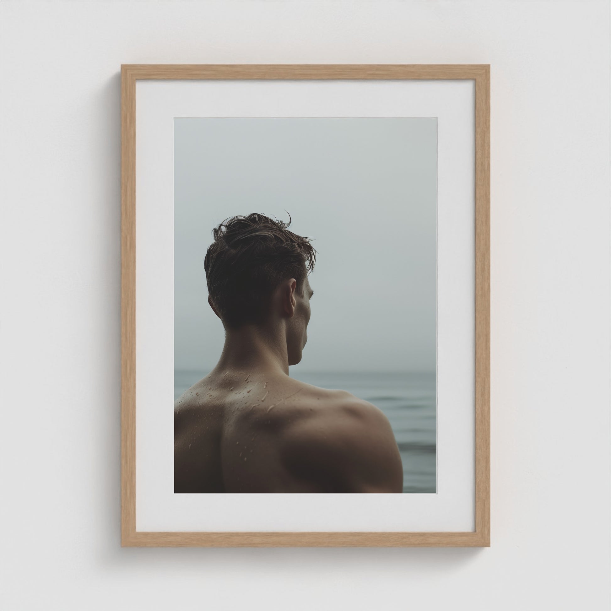 Body of Water - No 5 18x24 Natural Portrait Box Frame