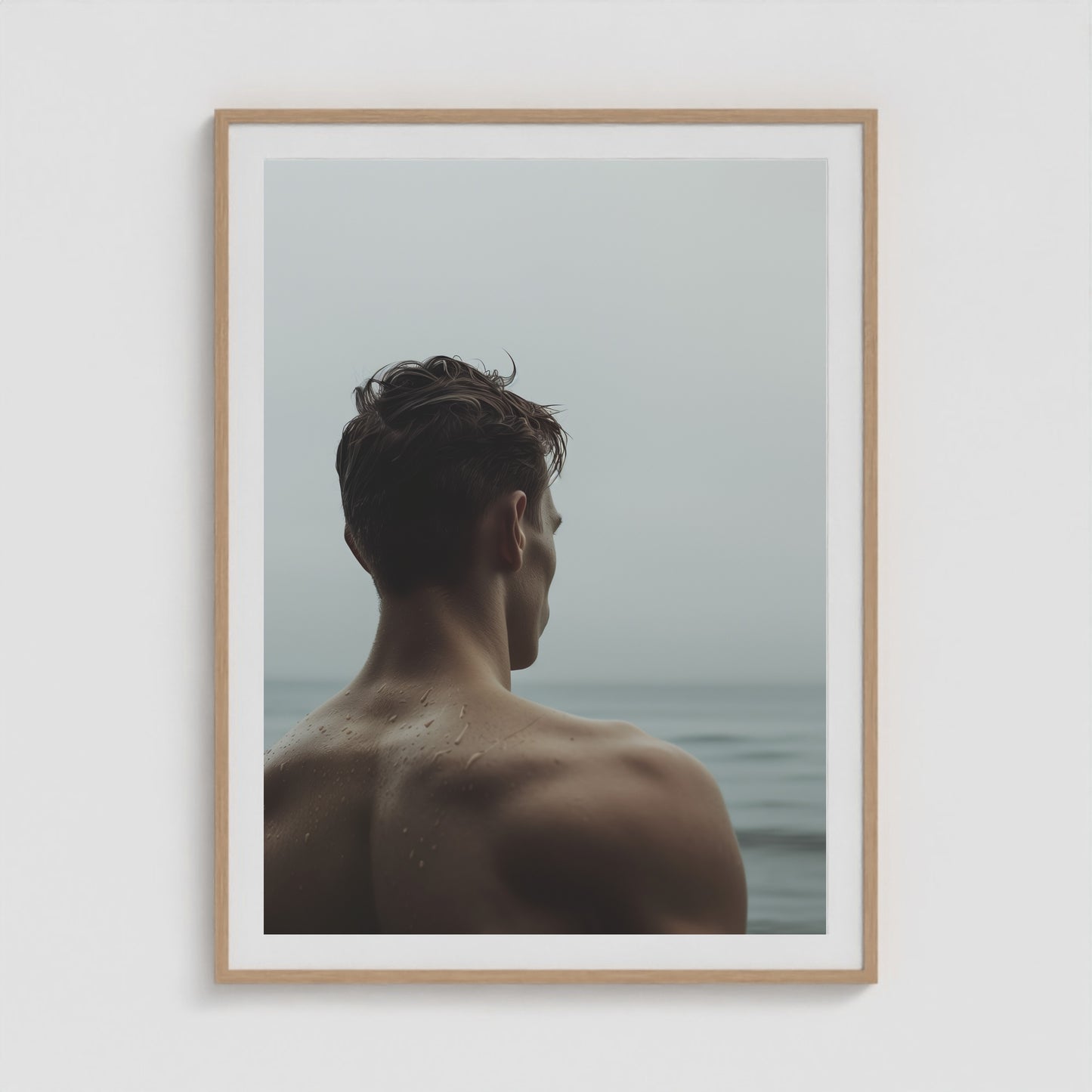 Body of Water - No 5 36x48 Natural Portrait Box Frame