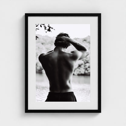 Body of Water No.1 18x24 Black Portrait Mockup