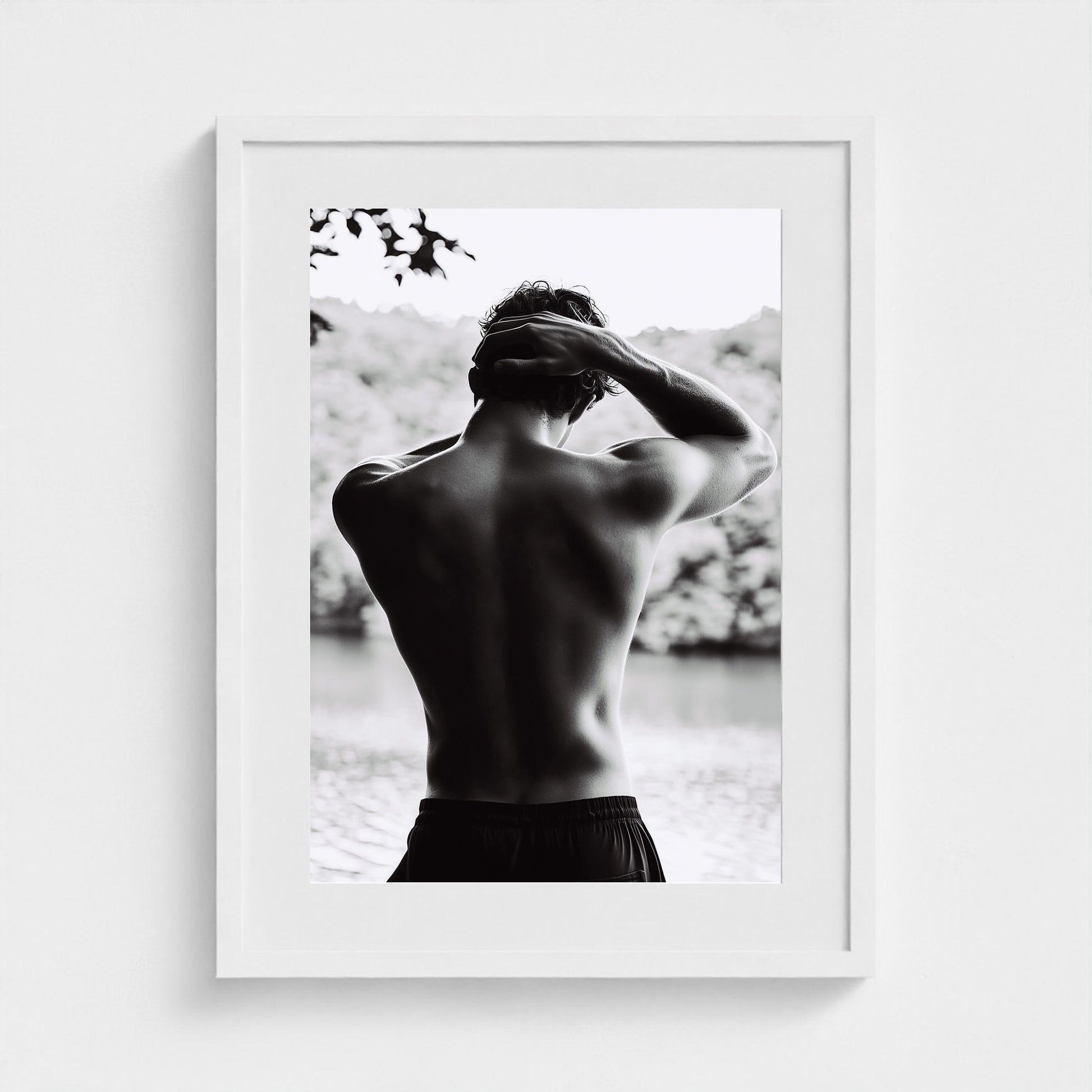 Body of Water No.1 18x24 White Portrait Mockup