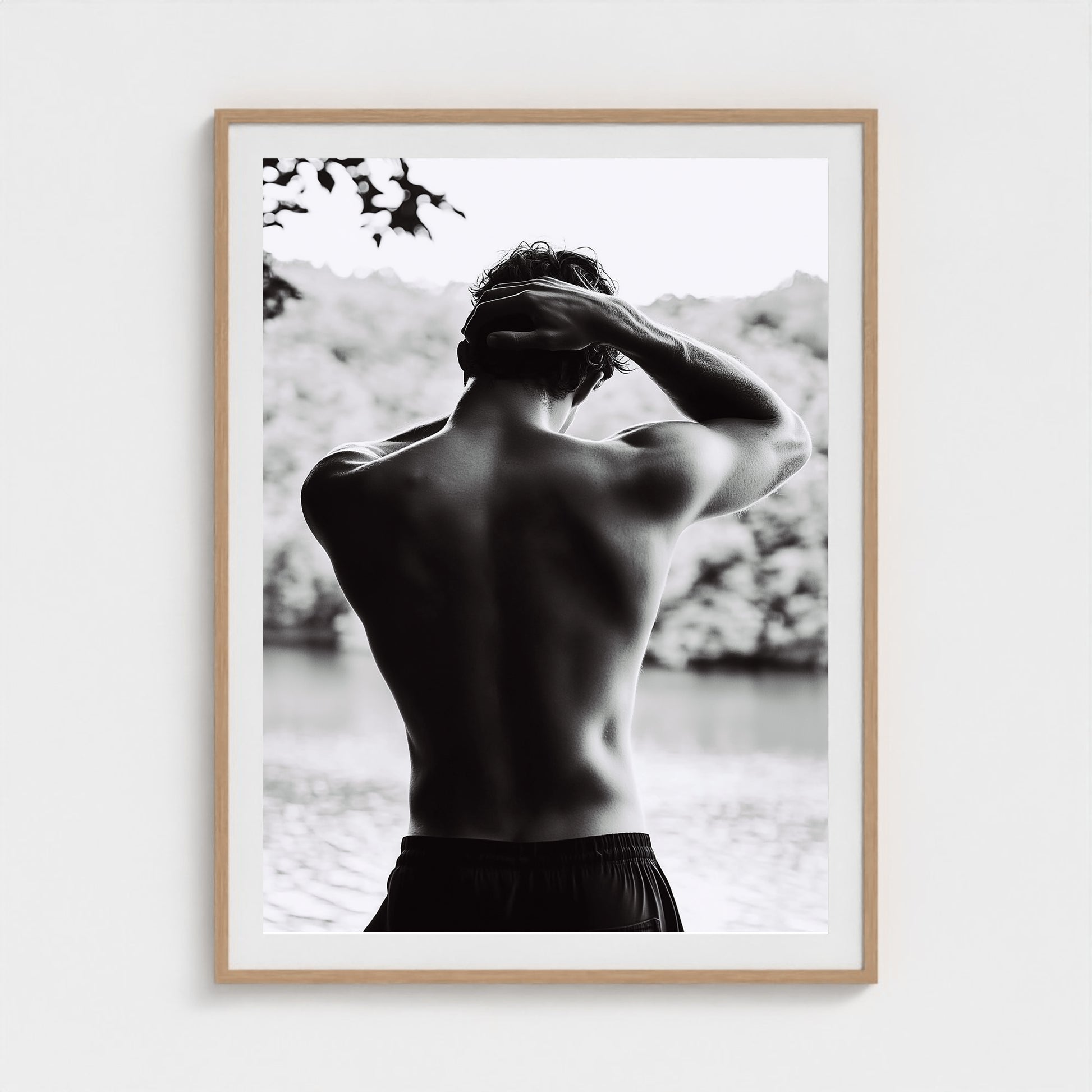 Body of Water No.1 36x48 Natural Portrait Mockup