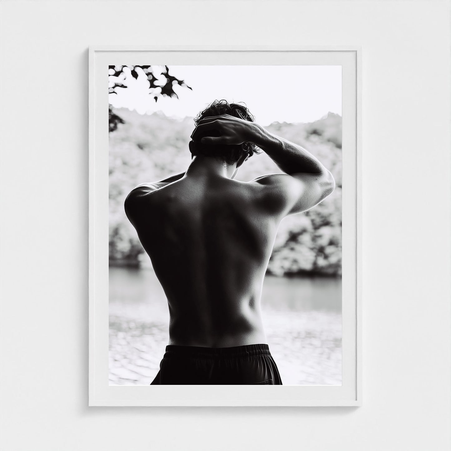 Body of Water No.1 36x48 White Portrait Mockup
