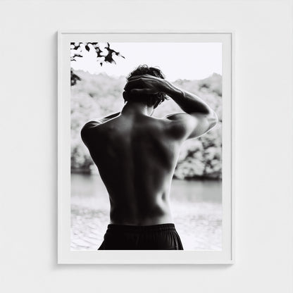 Body of Water No.1 36x48 White Portrait Mockup