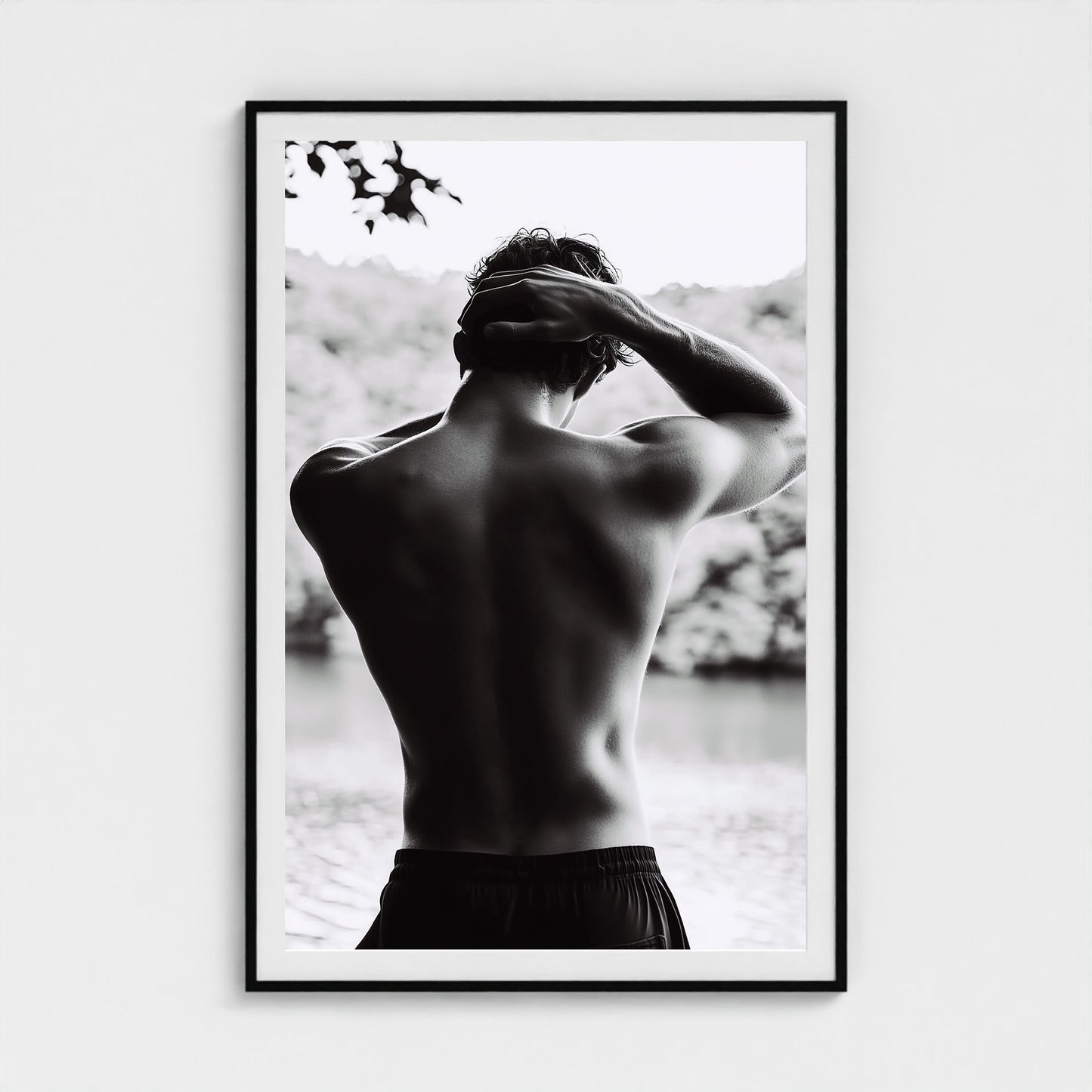 Body of Water No.1 40x60 Black Portrait Mockup