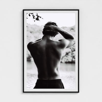 Body of Water No.1 40x60 Black Portrait Mockup