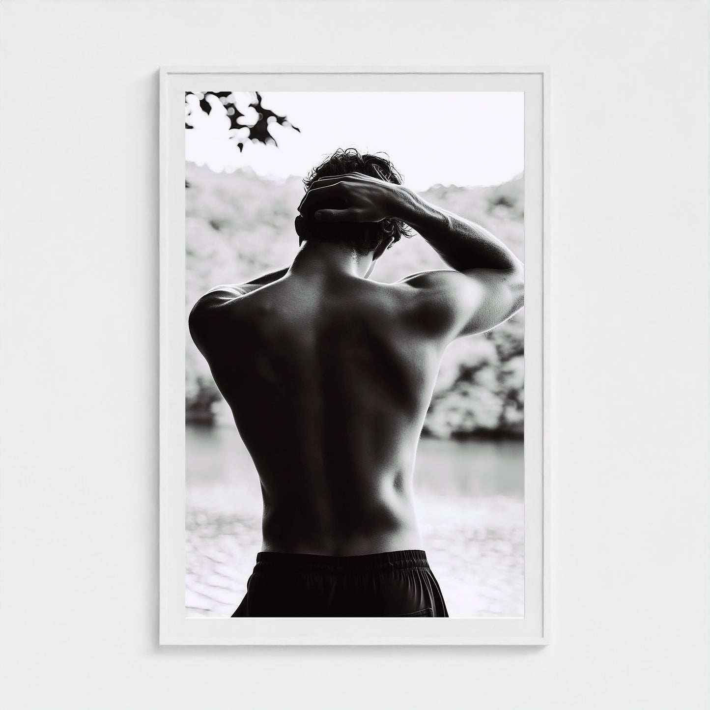 Body of Water No.1 40x60 White Portrait Mockup
