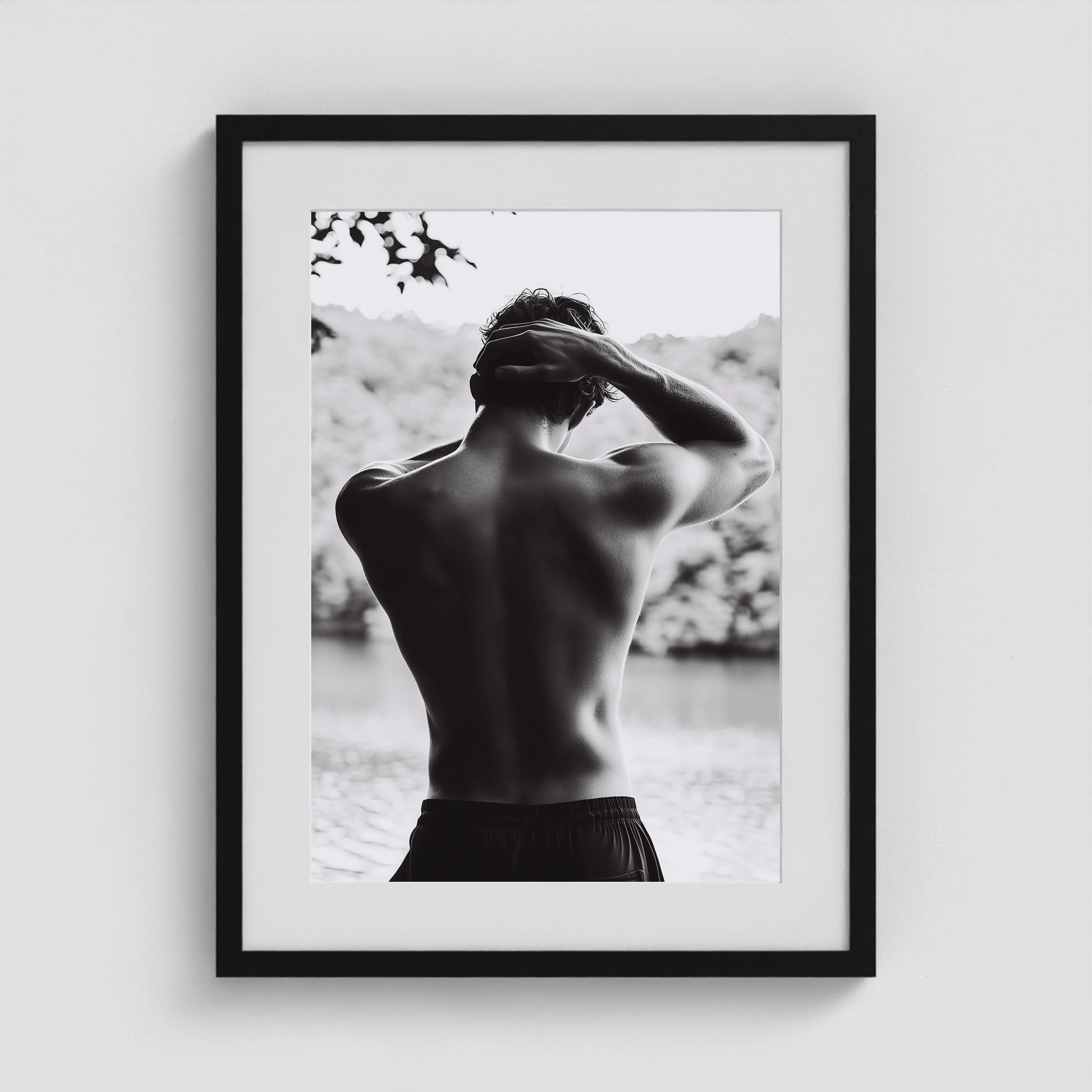 Body of Water No. 1 18x24 Black Portrait Box Frame