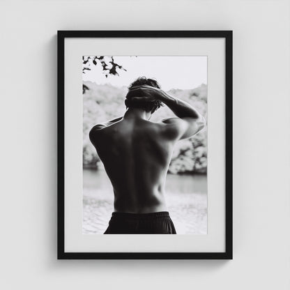 Body of Water No. 1 18x24 Black Portrait Box Frame