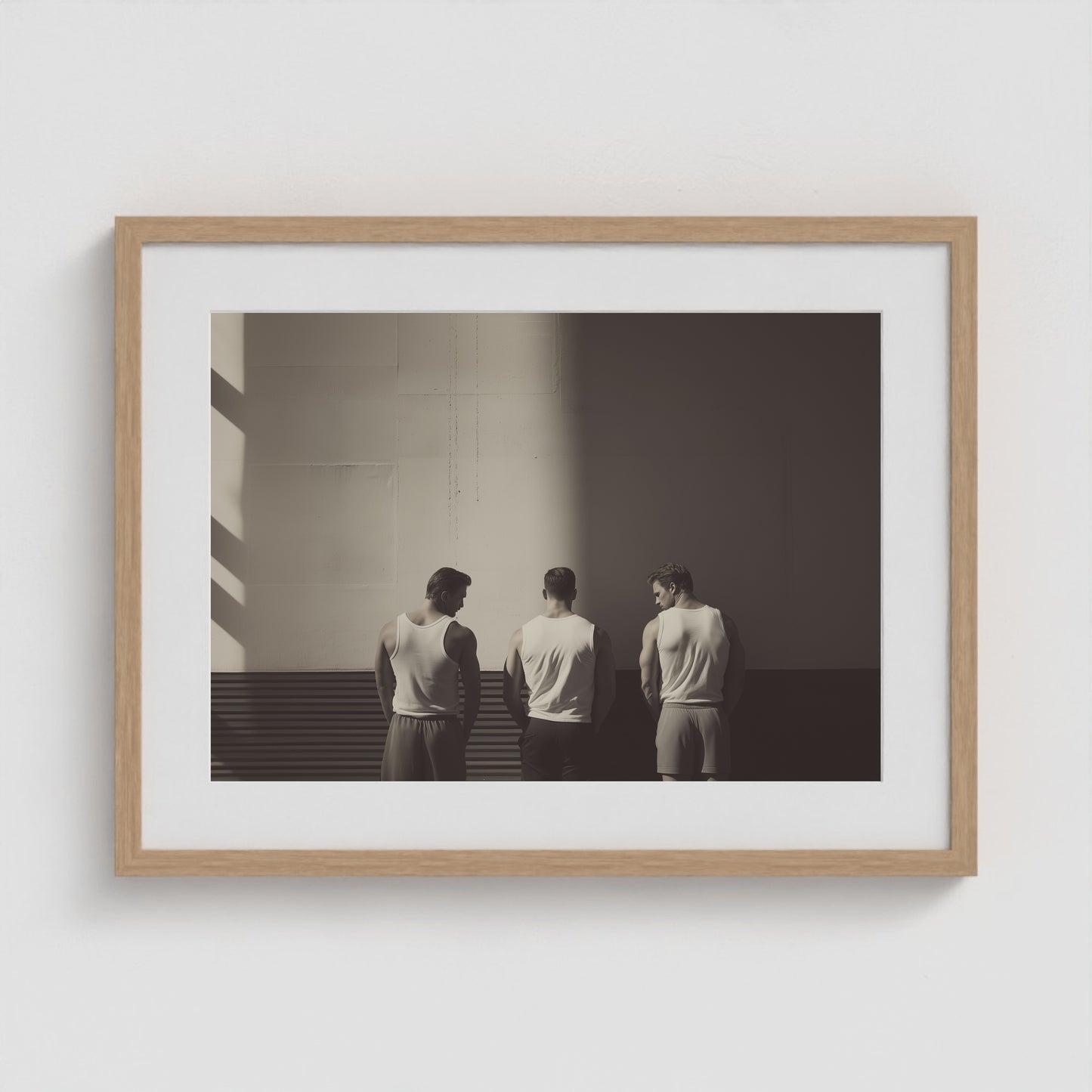Boys Being Boys 24x18 Natural Landscape Box Frame