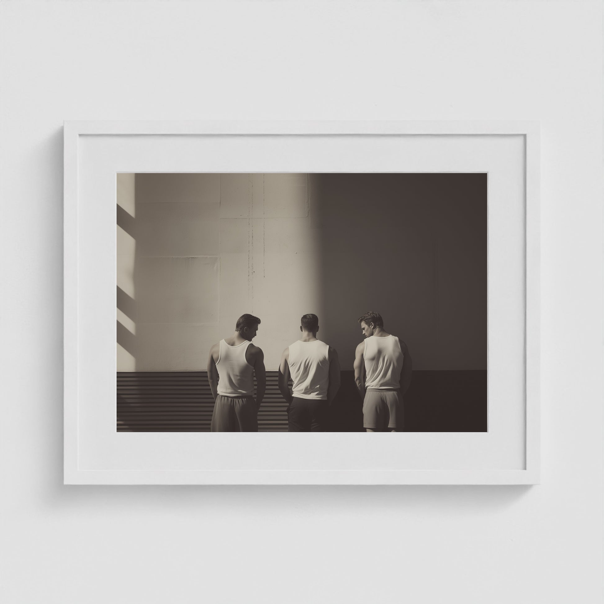 Boys Being Boys 24x18 White Landscape Box Frame