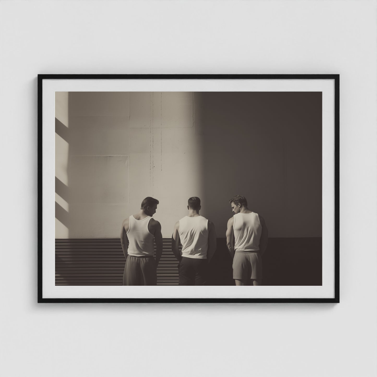 Boys Being Boys 48x36 Black Landscape Box Frame