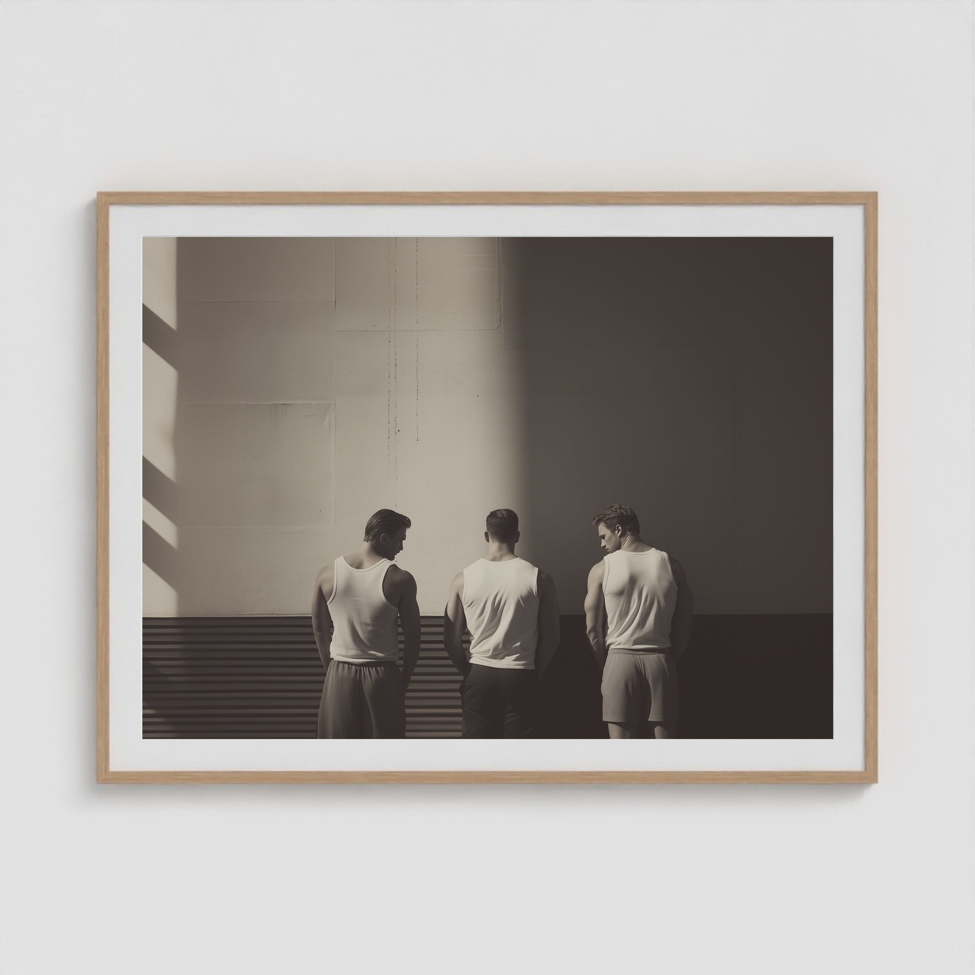 Boys Being Boys 48x36 Natural Landscape Box Frame
