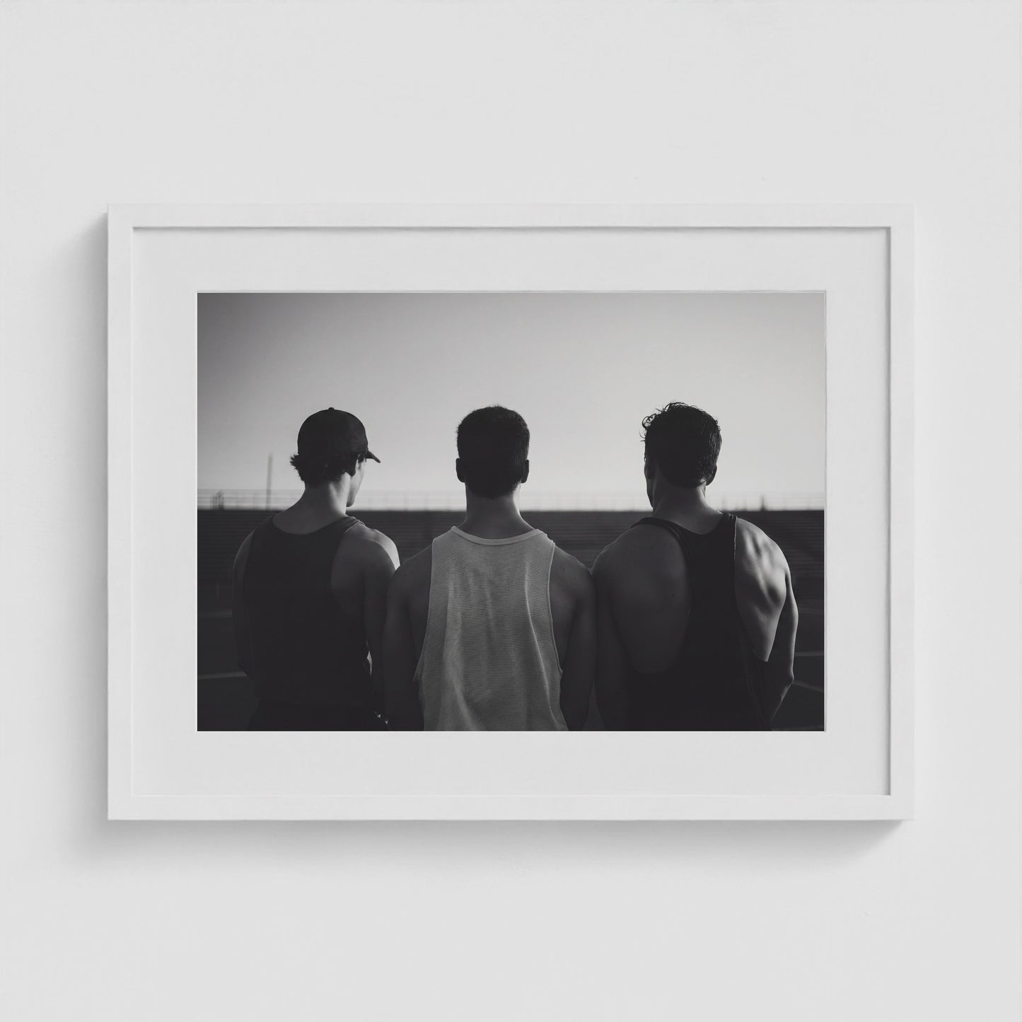 Bro Code 24x18 White Landscape Box Frame