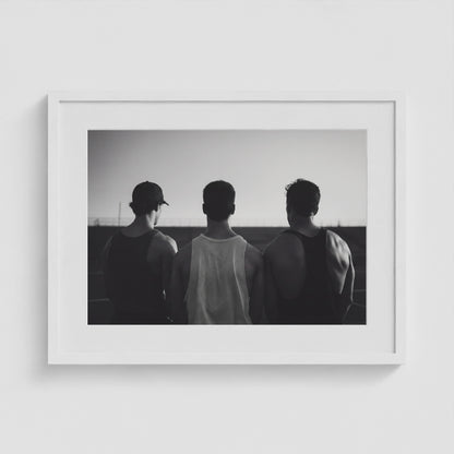 Bro Code 24x18 White Landscape Box Frame