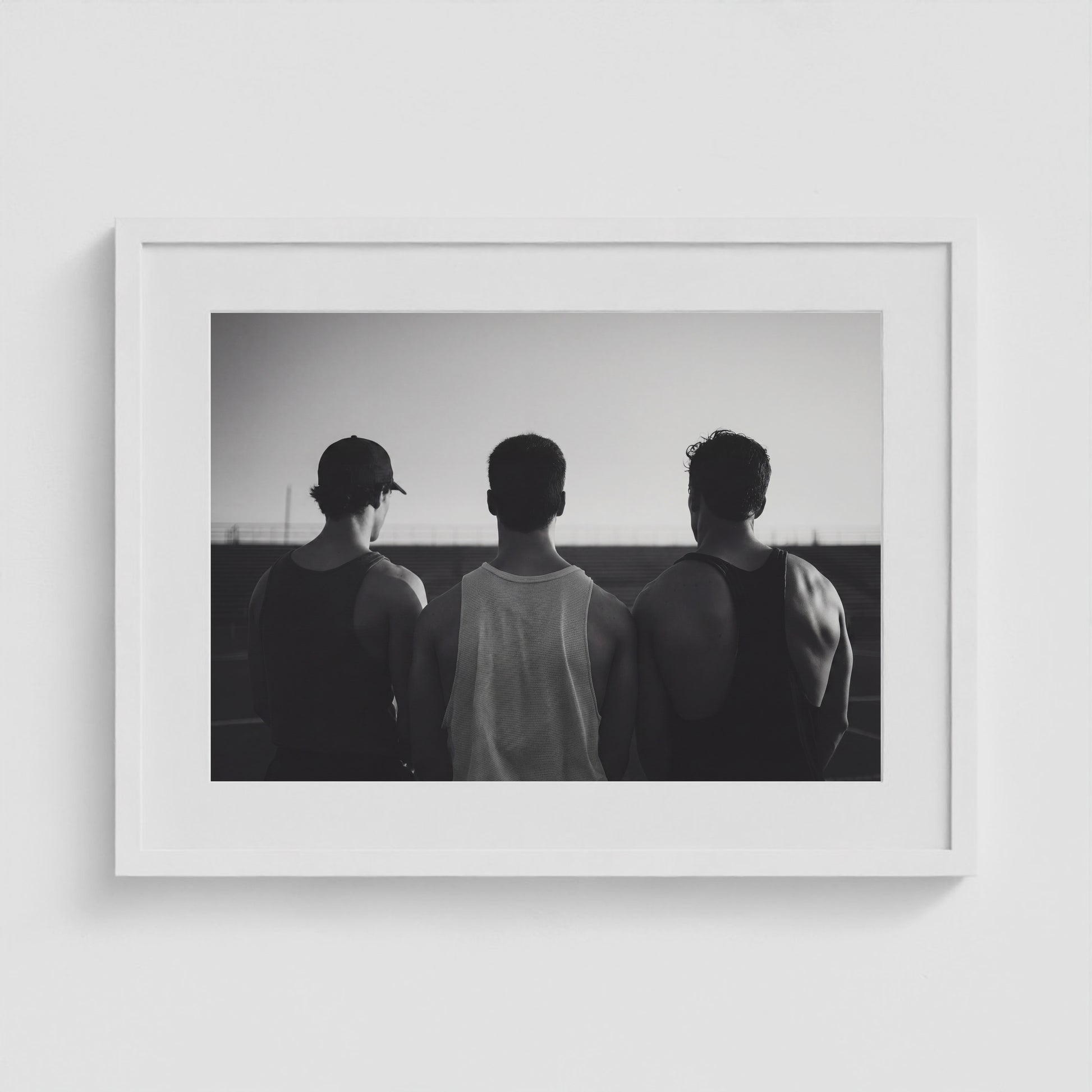 Bro Code 24x18 White Landscape Box Frame