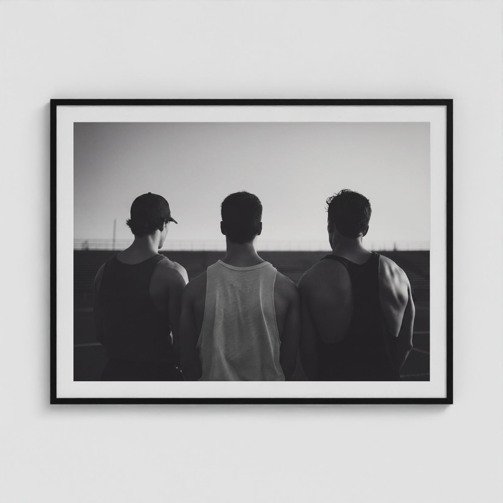 Bro Code 48x36 Black Landscape Box Frame