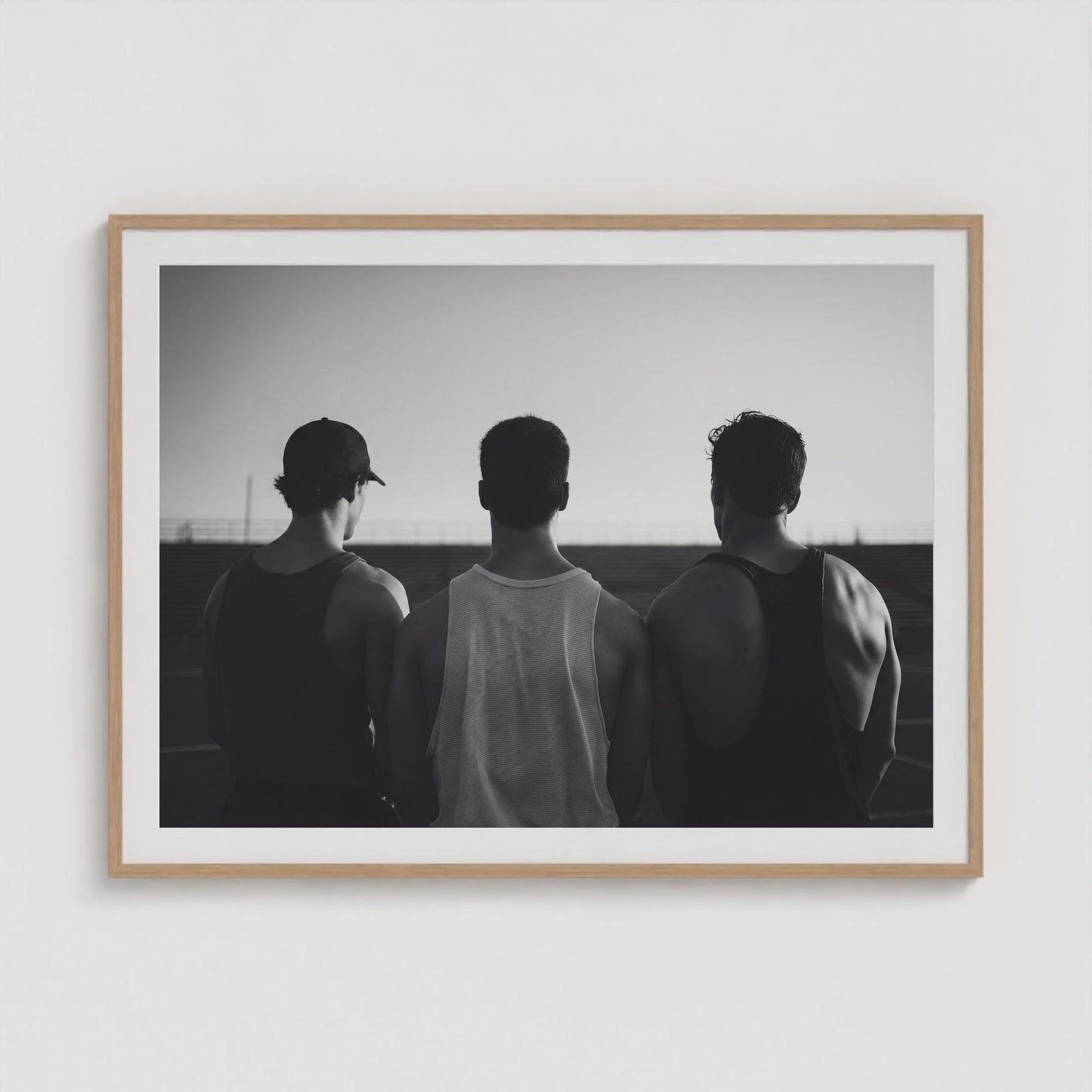 Bro Code 48x36 Natural Landscape Box Frame