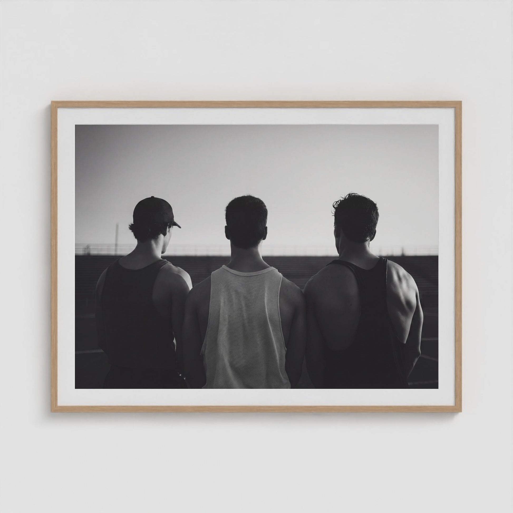 Bro Code 48x36 Natural Landscape Box Frame