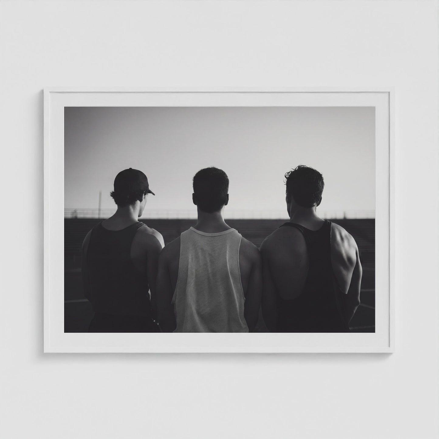 Bro Code 48x36 White Landscape Box Frame