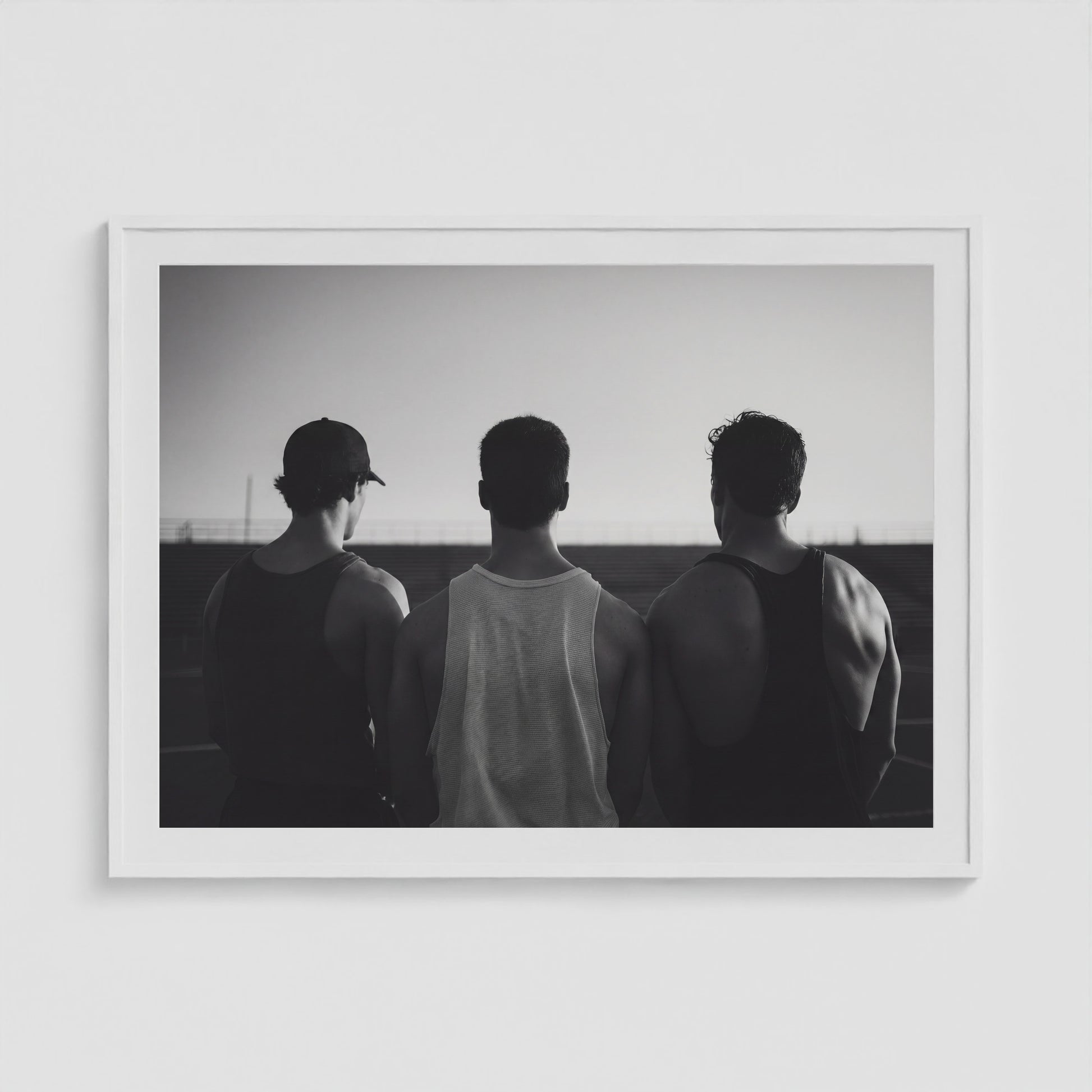 Bro Code 48x36 White Landscape Box Frame
