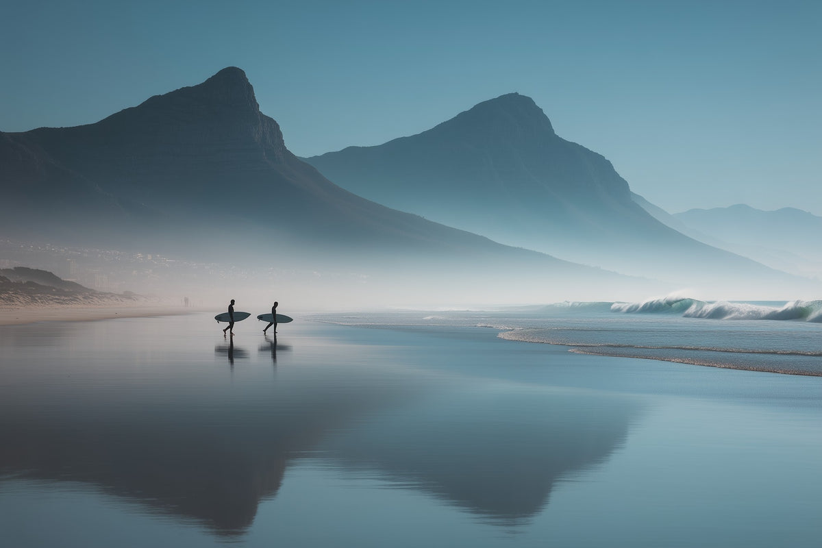 Cape Town Sunrise Surf - Raw Artwork
