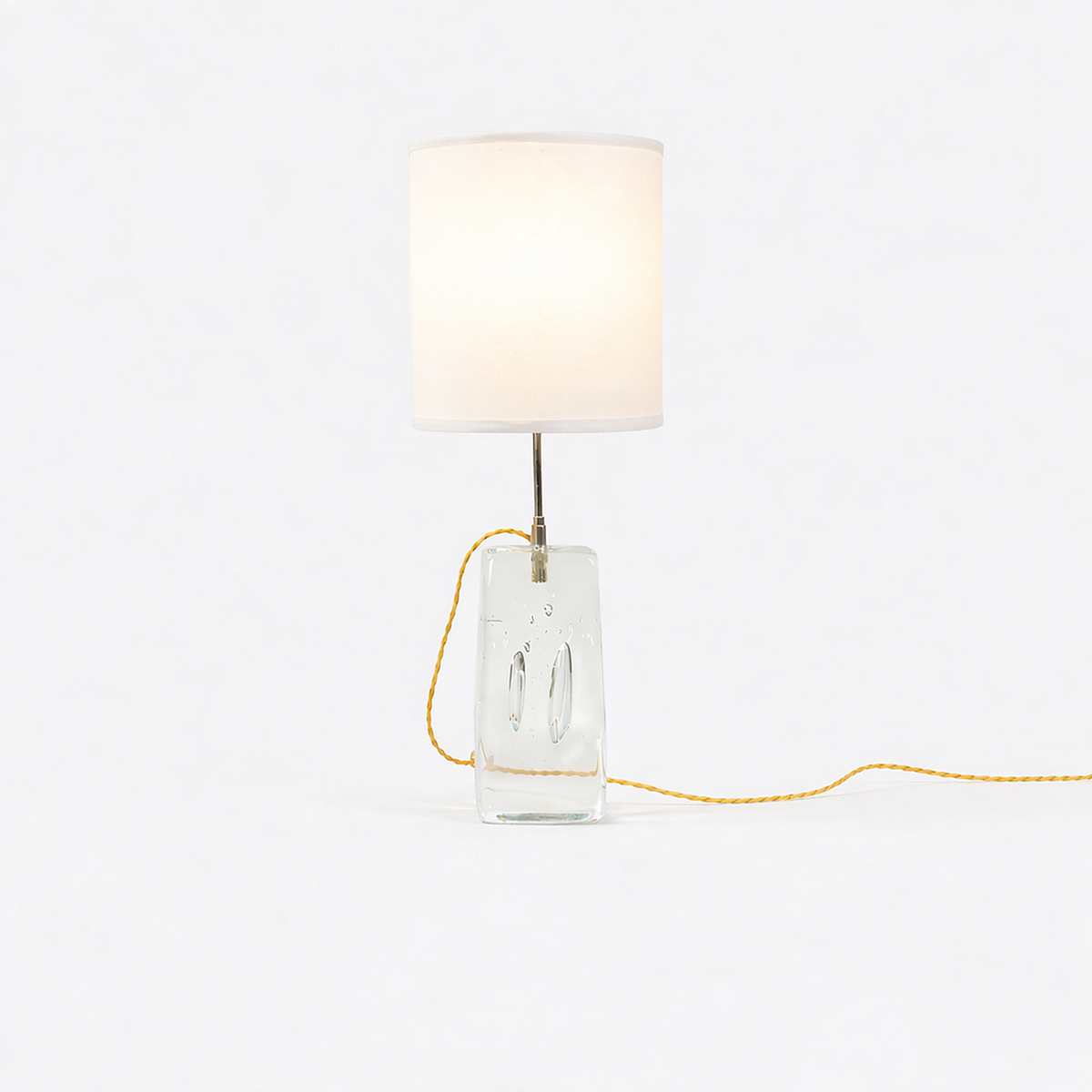 Close up detail of Swedish Art Glass Table Lamp – Masculine Fine Art - Luxury Lighting | Provenance & Patina