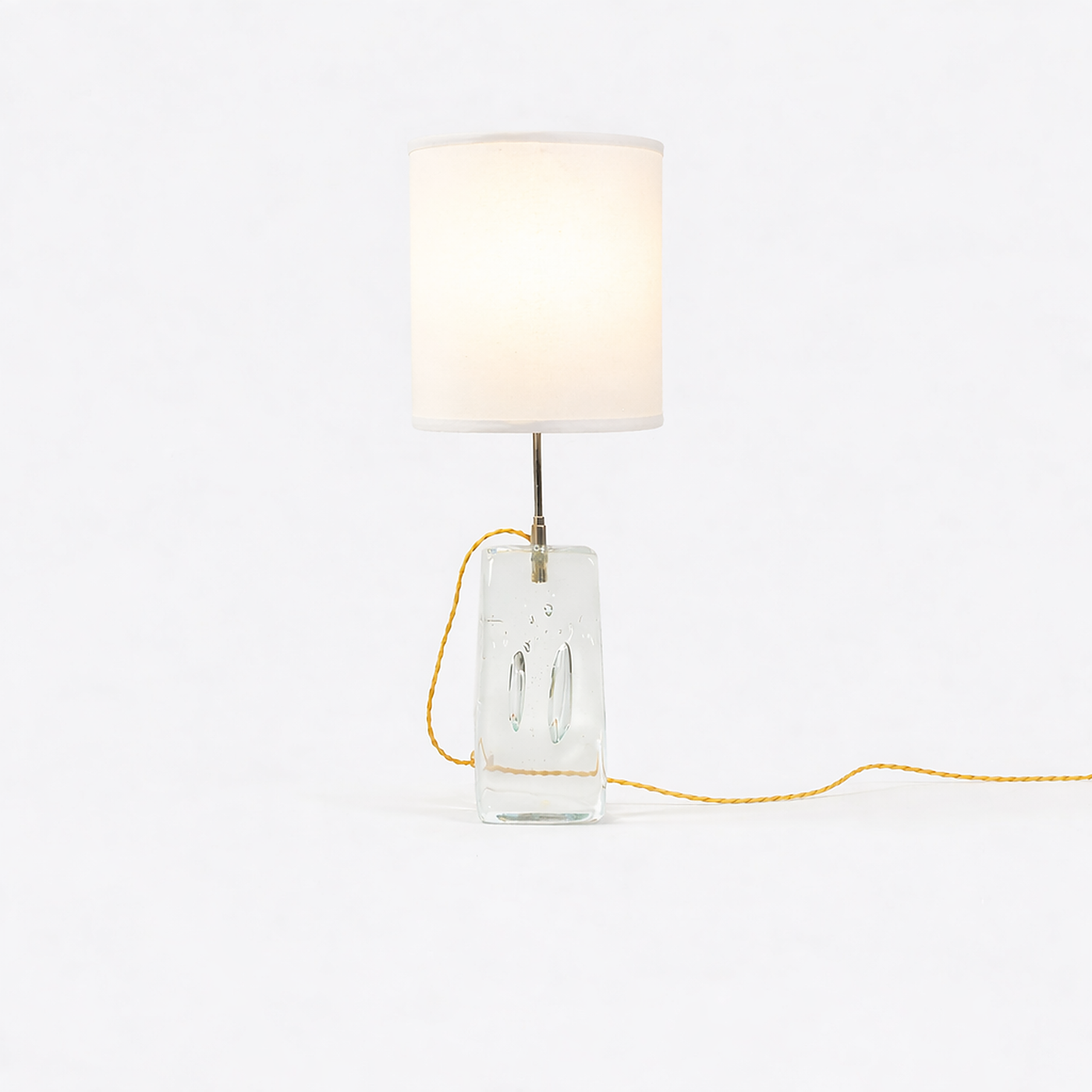 Close up detail of Swedish Art Glass Table Lamp – Masculine Fine Art - Luxury Lighting | Provenance & Patina