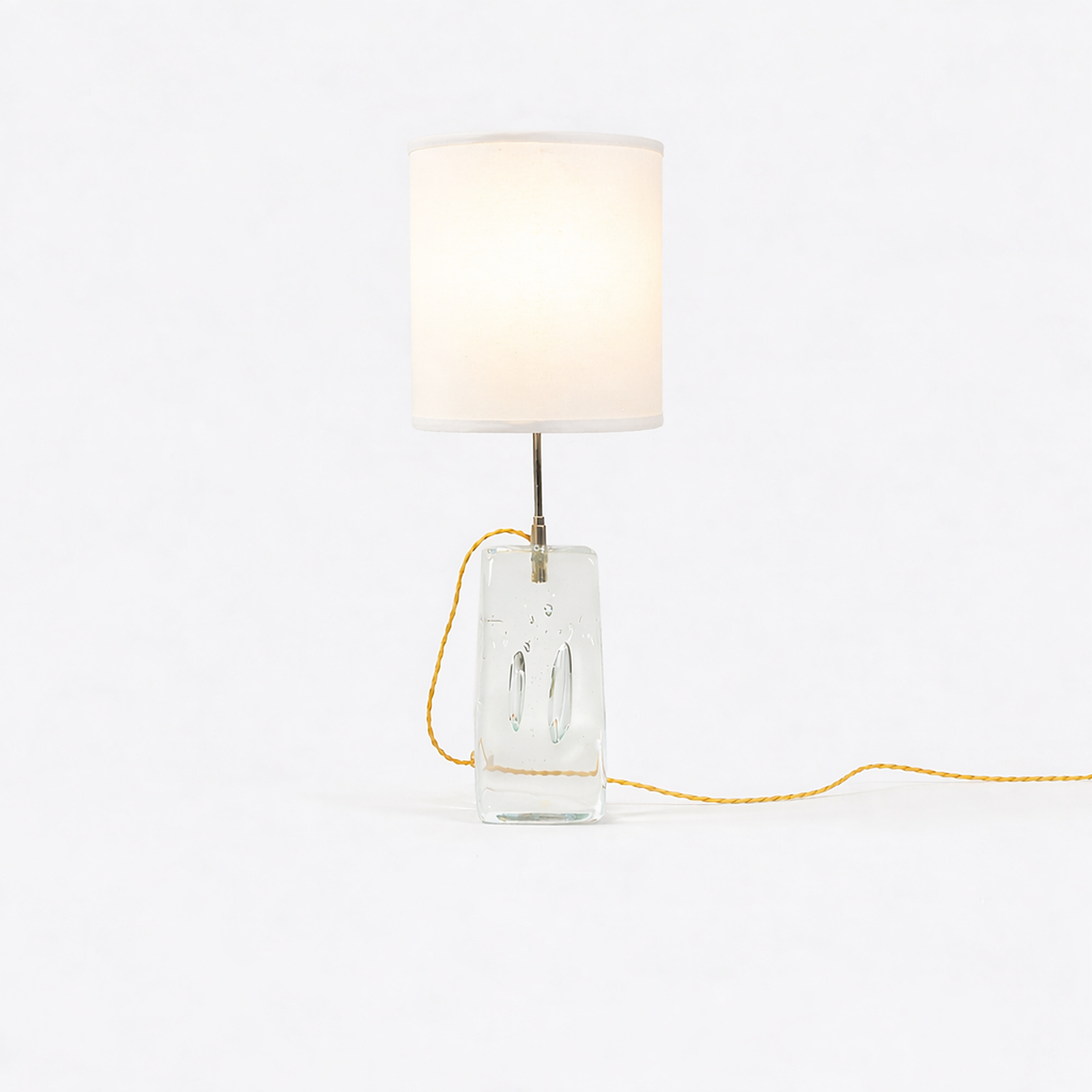 Close up detail of Swedish Art Glass Table Lamp – Masculine Fine Art - Luxury Lighting | Provenance & Patina