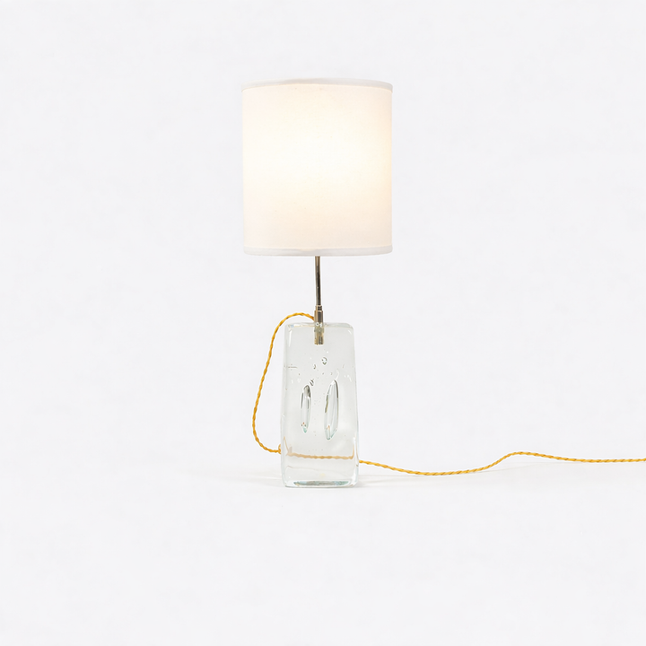 Close up detail of Swedish Art Glass Table Lamp – Masculine Fine Art - Luxury Lighting | Provenance & Patina